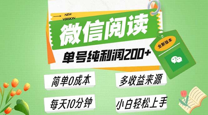 （13425期）最新微信阅读6.0，每日5分钟，单号利润200+，可批量放大操作，简单0成本_山林科技社-山林科技社