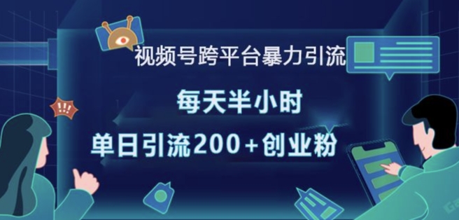 视频号跨平台暴力引流策略：每天半小时实现单日200+精准创业粉引流-山林科技社